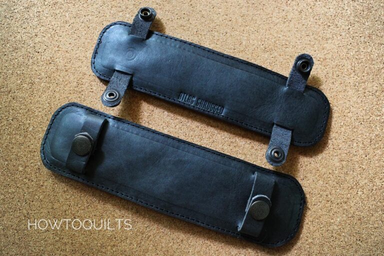 leather shoulder pad for bag strap